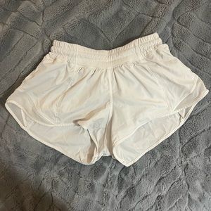 White lululemon Hotty Hot 2.5 in. Shorts